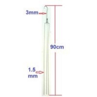 Bộ 10 móc treo lan inox 3 chân dài 90cm