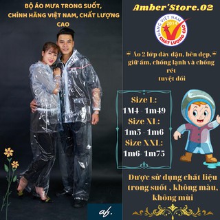 [Áo mưa chống dịch ] Áo mưa bộ - Bộ áo mưa tiện lợi - Bộ áo mưa trong suốt - Bộ quần áo mưa đi phượt - BH uy tín 1 đổi 1