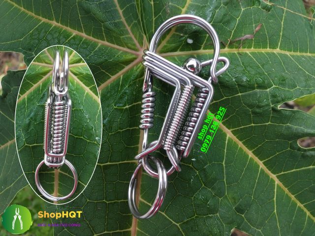 Móc khóa uốn thủ công loxo inox