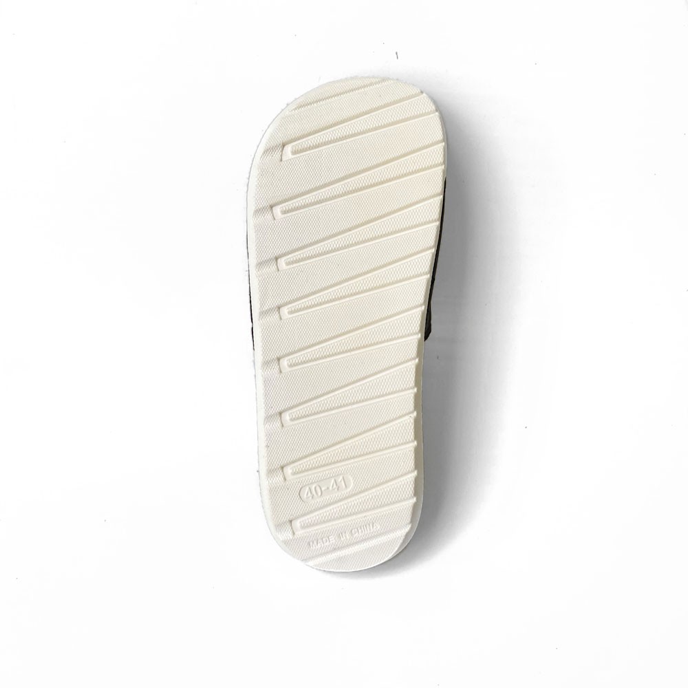 Dép Quai Ngang Đen/Trắng - Top Slides