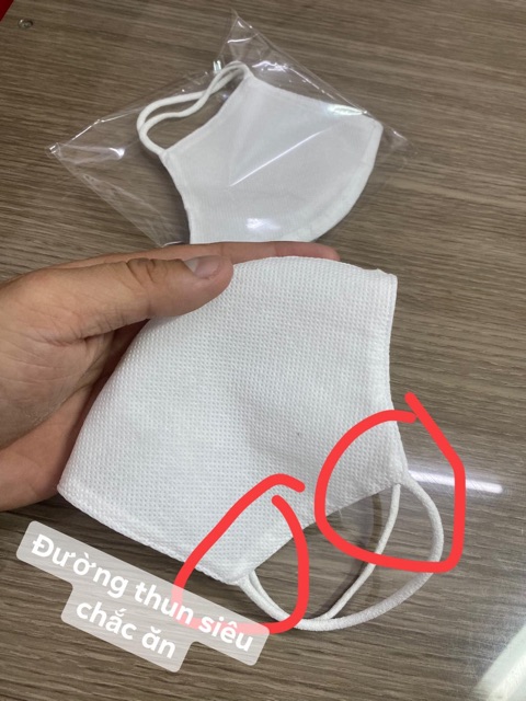 Khẩu trang vải không dệt loại 70gr may 2 lớp | BigBuy360 - bigbuy360.vn
