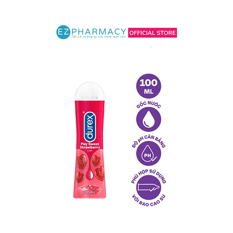 Gel bôi trơn Durex Play Strawberry 100ml