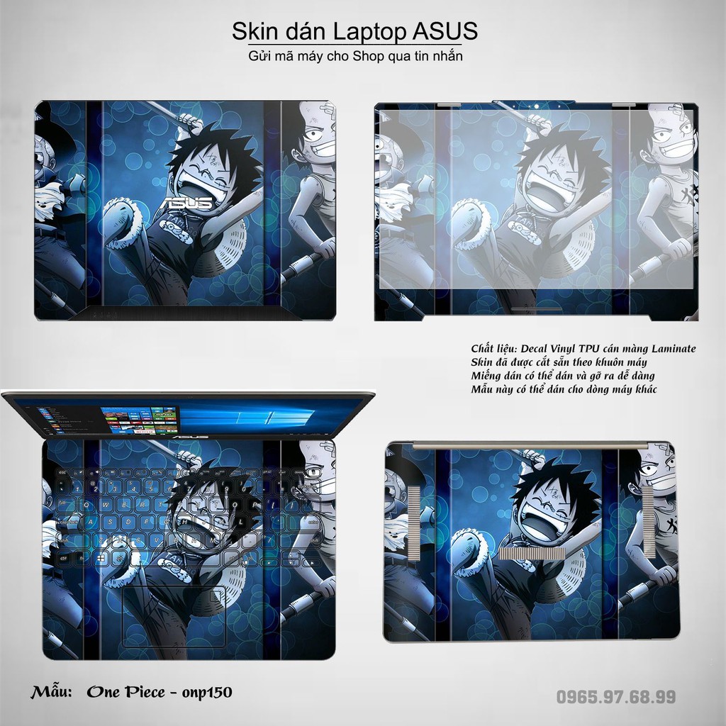 Skin dán Laptop Asus in hình One Piece _nhiều mẫu 19 (inbox mã máy cho Shop)