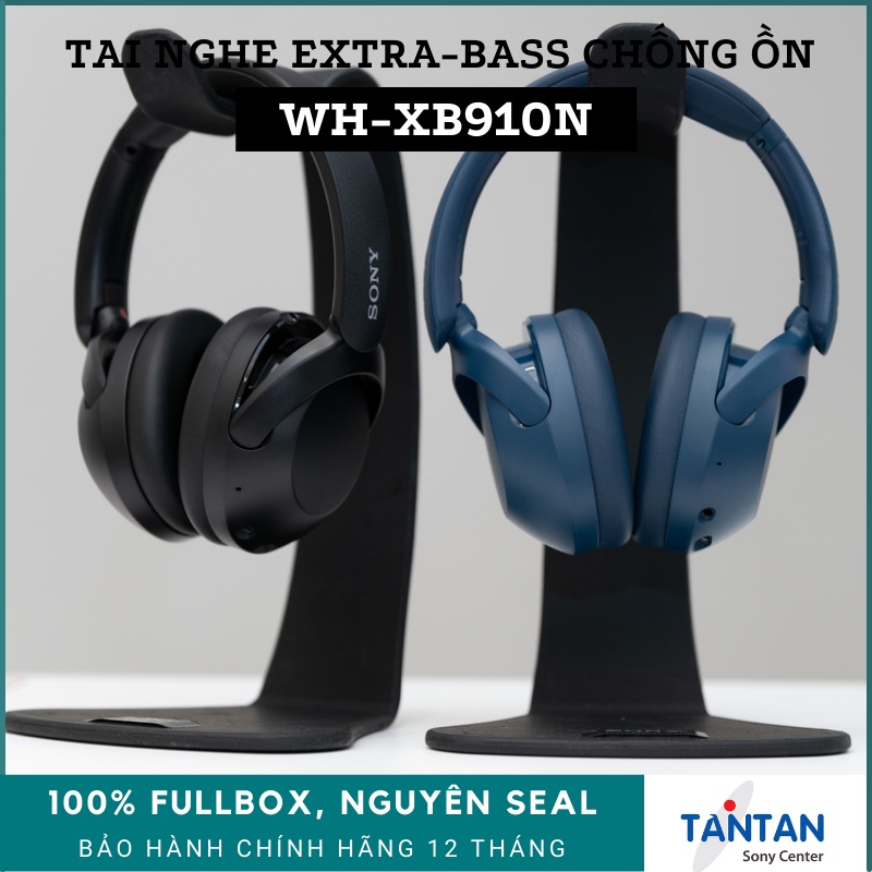 Tai Nghe BLUETOOTH EXTRA-BASS CHỐNG ỒN Sony WH-XB910N | Active Noise-Cancelling - Pin:30h - Điều khiển Cảm Ứng