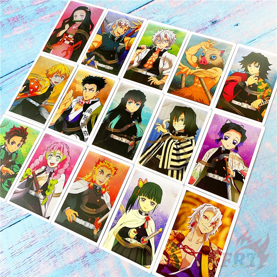 ❤ Bộ Thẻ Ảnh Lomo Nhân Vật Anime Demon Slayer: The Hinokami Chronicles ❤ Set 30 Thẻ Ảnh HD Mini Tanjirou / Nezuko