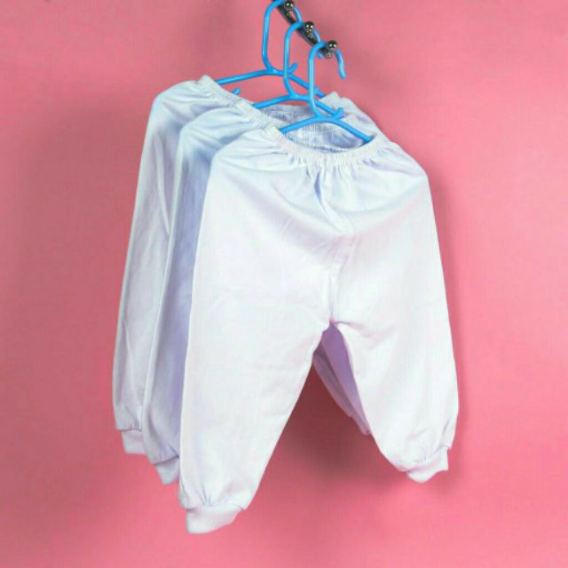 Set 10 quần dài trắng sơ sinh cho bé 3 đến 8kg