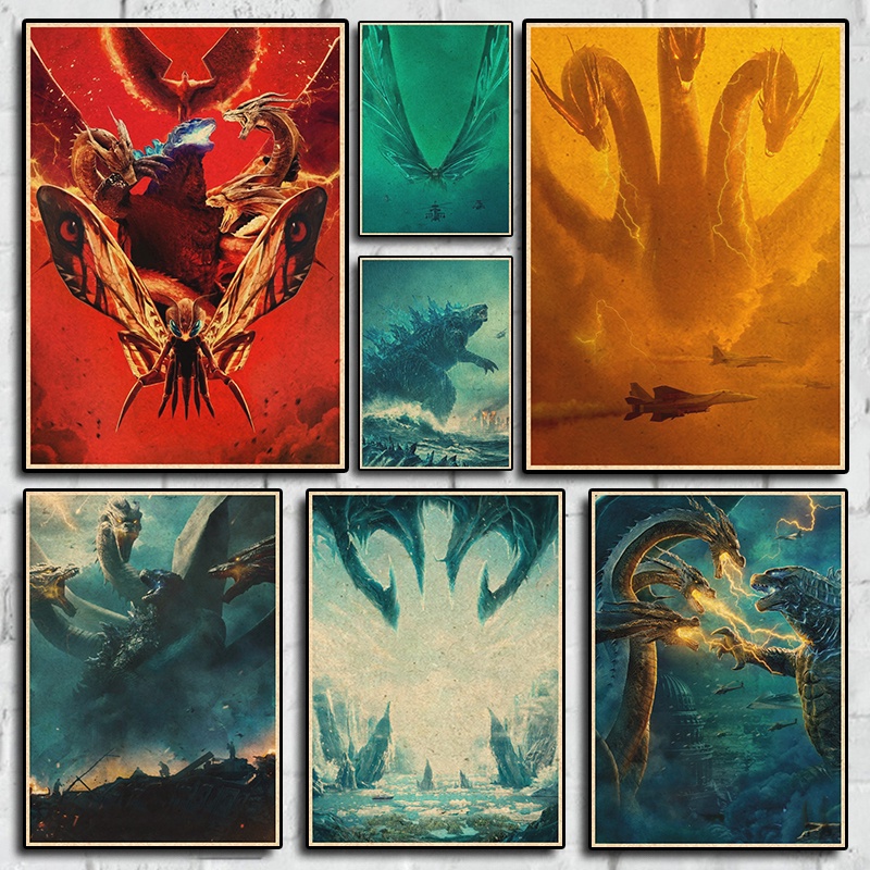 Áp Phích Trang Trí Nội Thất Hình Quái Vật godzilla: king of the monsters
