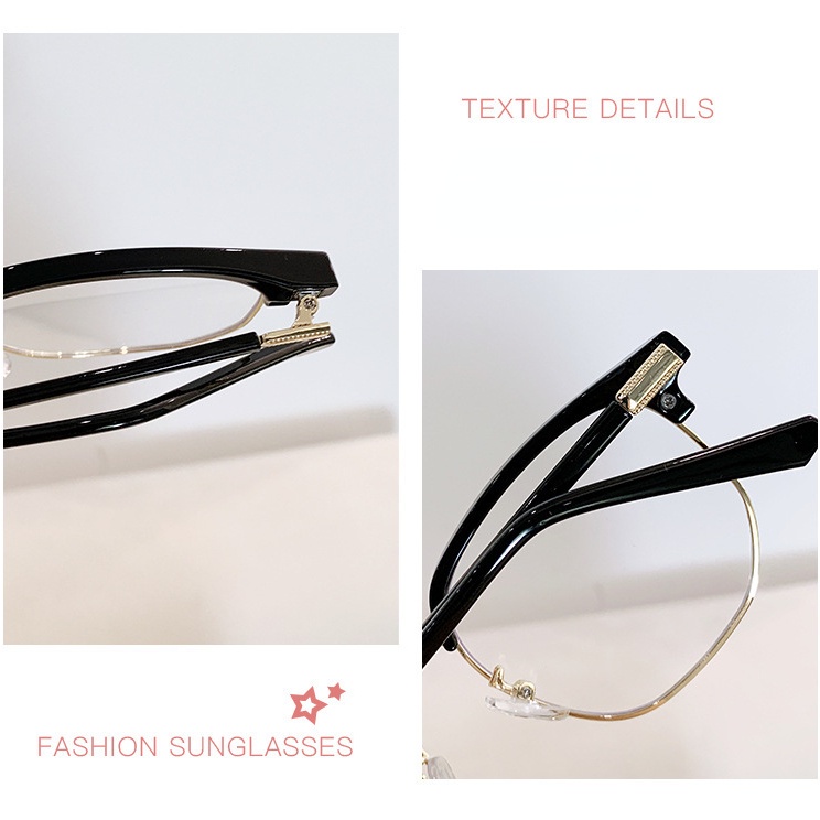 *Ready Stock* Anti Blue Light Blocking Glasses Women's Clear Anti Radiation Filter TR90 Glasses