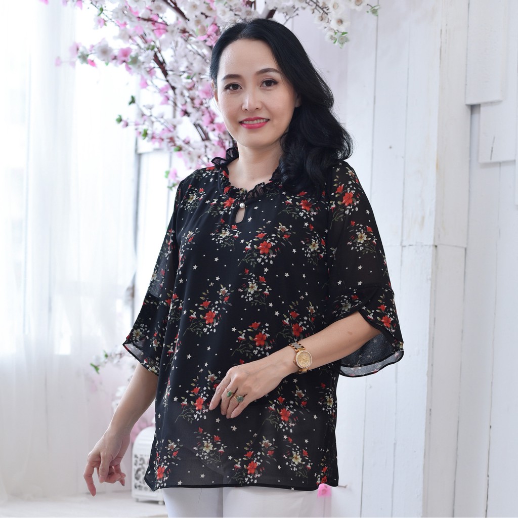 Madam Sotoni - Thời trang trung niên - Áo kiểu nữ trung niên - VNCD114