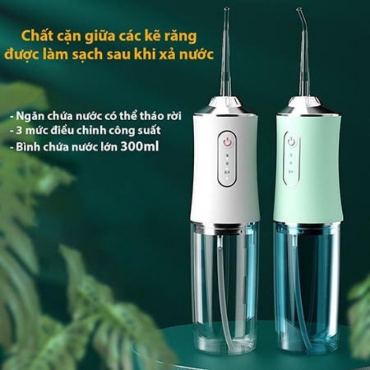 Tăm Nước Nha Khoa  FREESHIP  (TẶNG 4 ĐẦU VỆ SINH RĂNG) Tăm Nước Nha Khoa Oral Irrigator Cầm Tay Vệ Sinh Răng Miệng