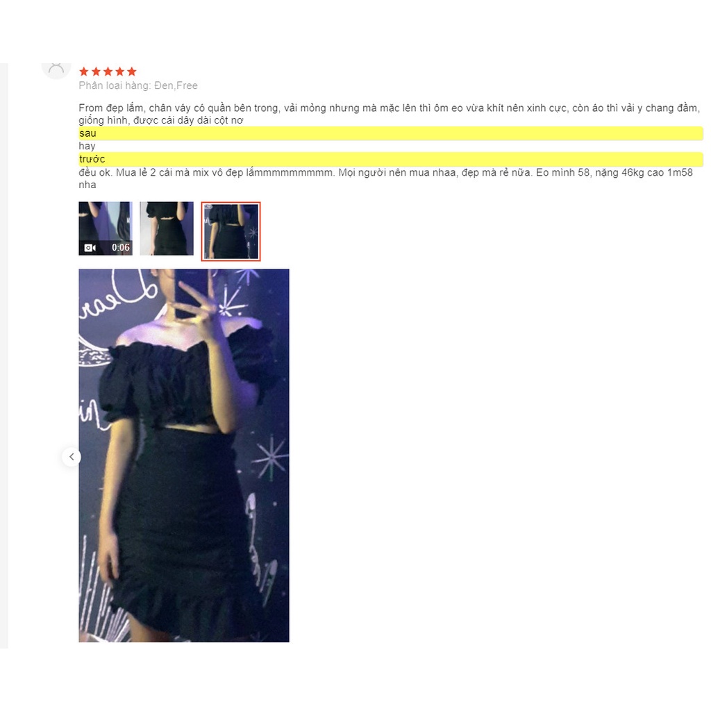 ÁO CROPTOP BÈO CÁNH TIÊN DÂY QUẤN BỤNG DÀI XINH ĐẸP A22