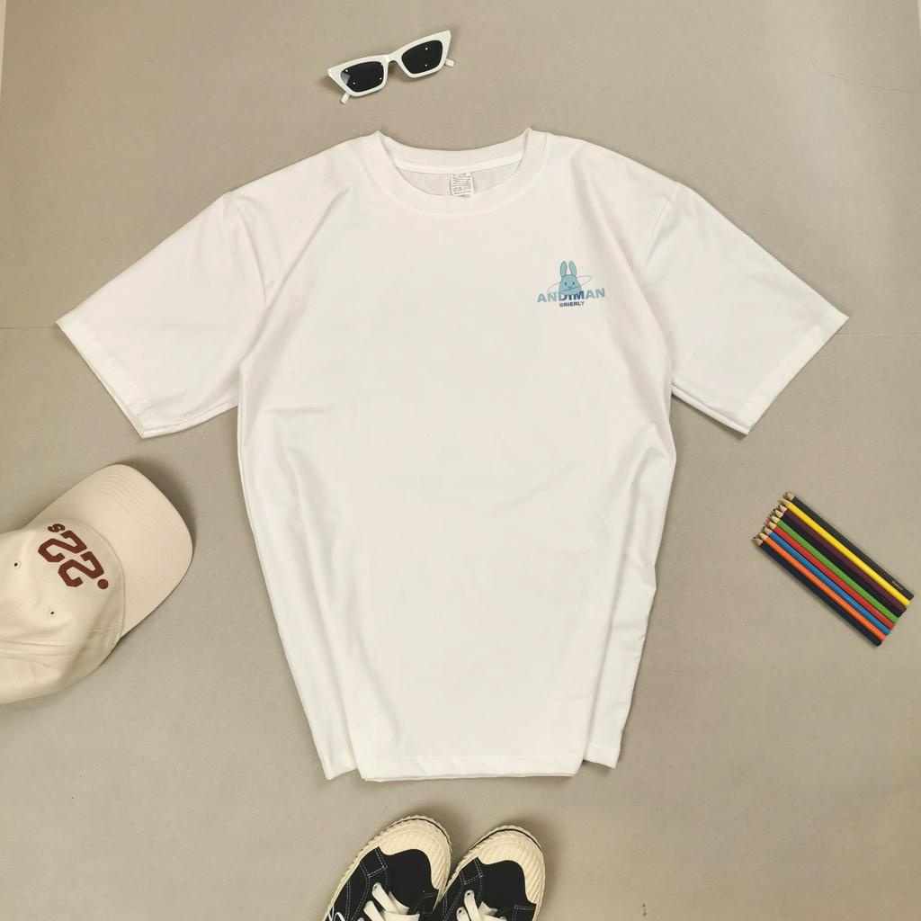 Áo thun Unisex tay lỡ form rộng in hình mặt trăng, áo phông nam nữ Freesize vải Cotton cao cấp tay lửng JTeeMan - JT30