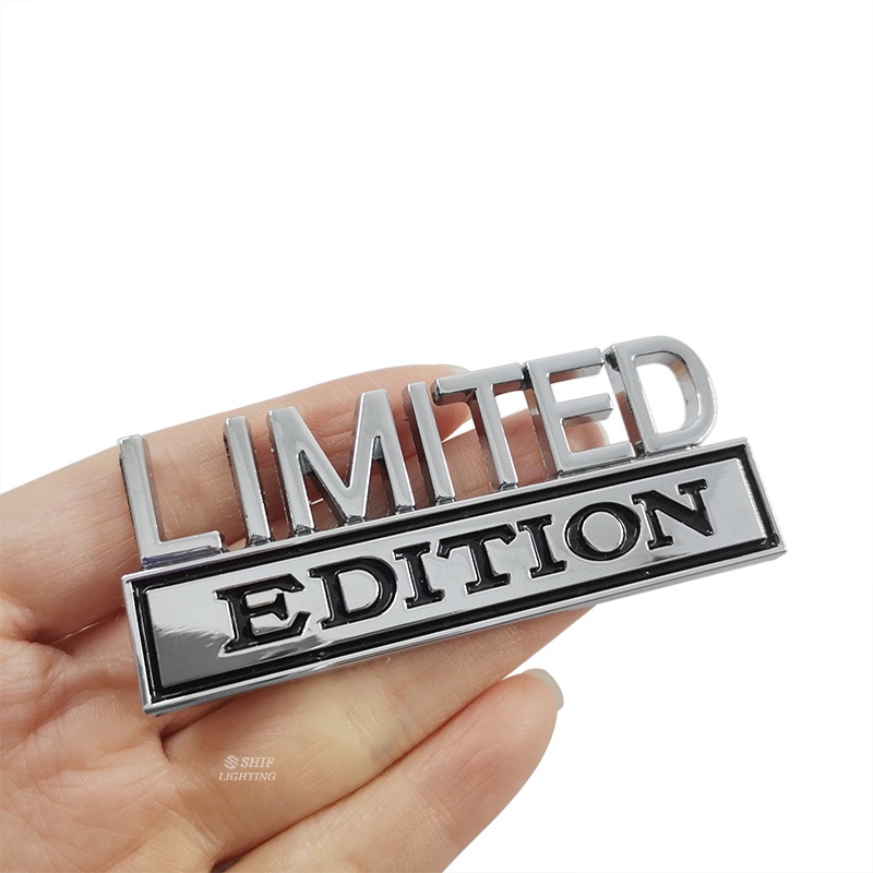 1 x Miếng Dán Logo Kim Loại Phiên Bản Giới Hạn Trang Trí Sau Xe Hơi