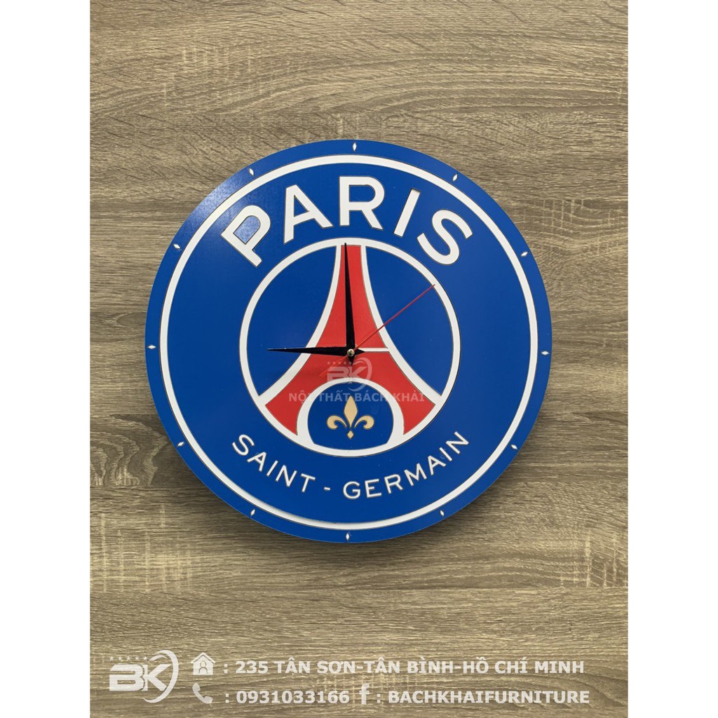 ĐỒNG HỒ LOGO CÂU LẠC BỘ BÓNG ĐÁ PSG