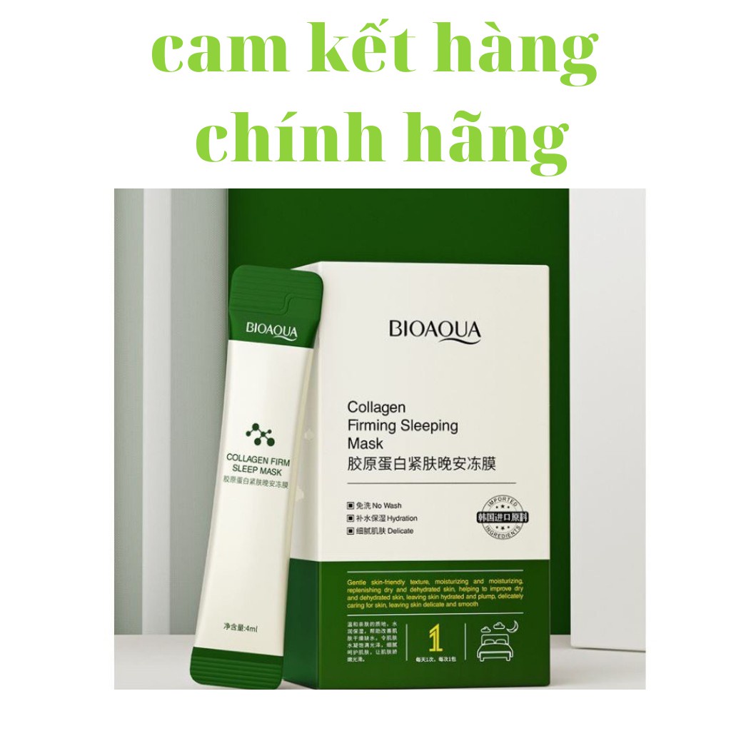 Mặt nạ ngủ thạch cấp ẩm dưỡng trắng da bổ sung collagel cho da căng bóng BIOAQUA nội đại Trung