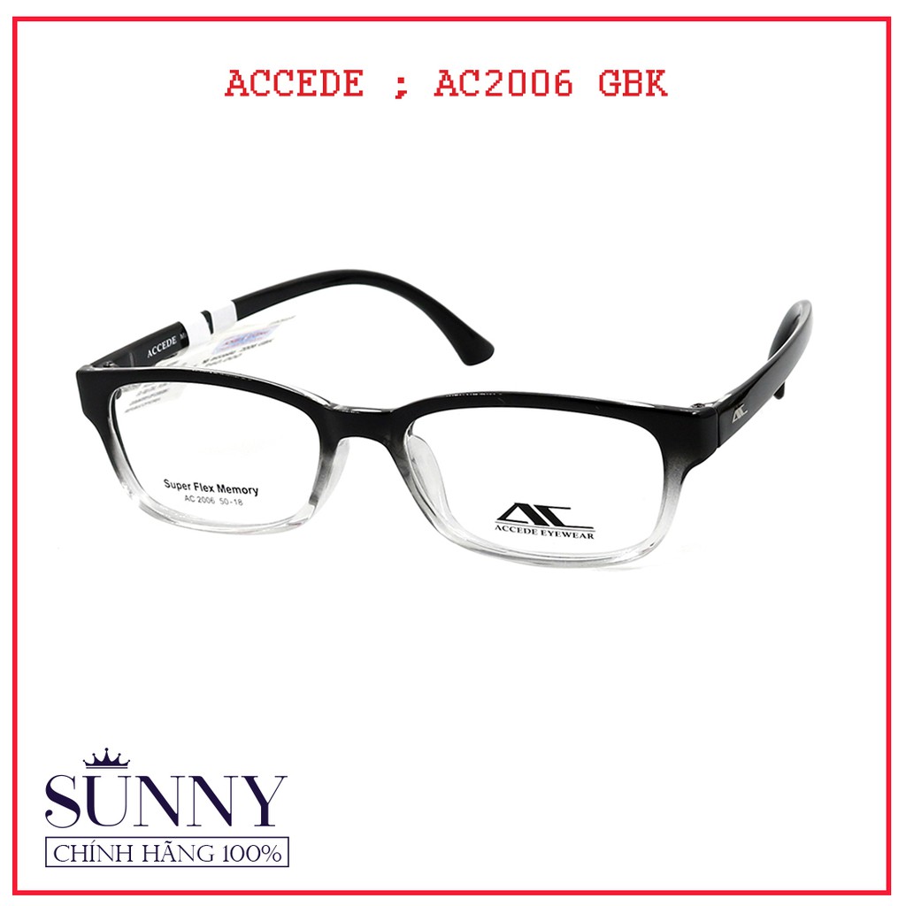 AC2006 Gọng kính Accede unisex (nhiều màu) chính hãng Korea - - kèm tem chống hàng giả do bộ công an cấp