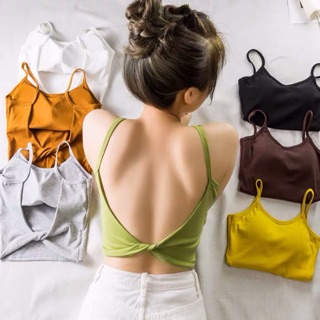 Thanh lý Áo bra croptop xoắn lưng