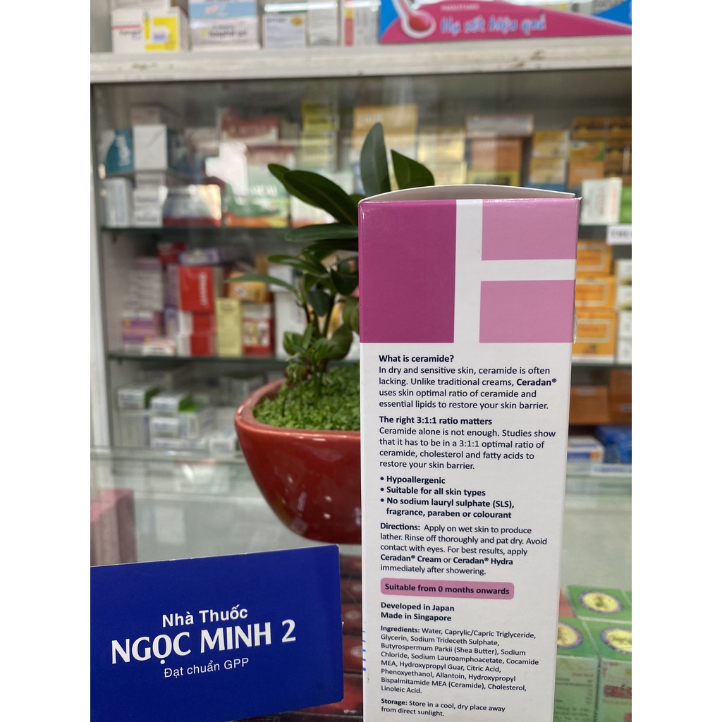 ✅ [Chính Hãng] Sữa Tắm Dưỡng Ẩm Ceradan Wash 150ml phù hợp cho da nhạy cảm, da khô, da trẻ em