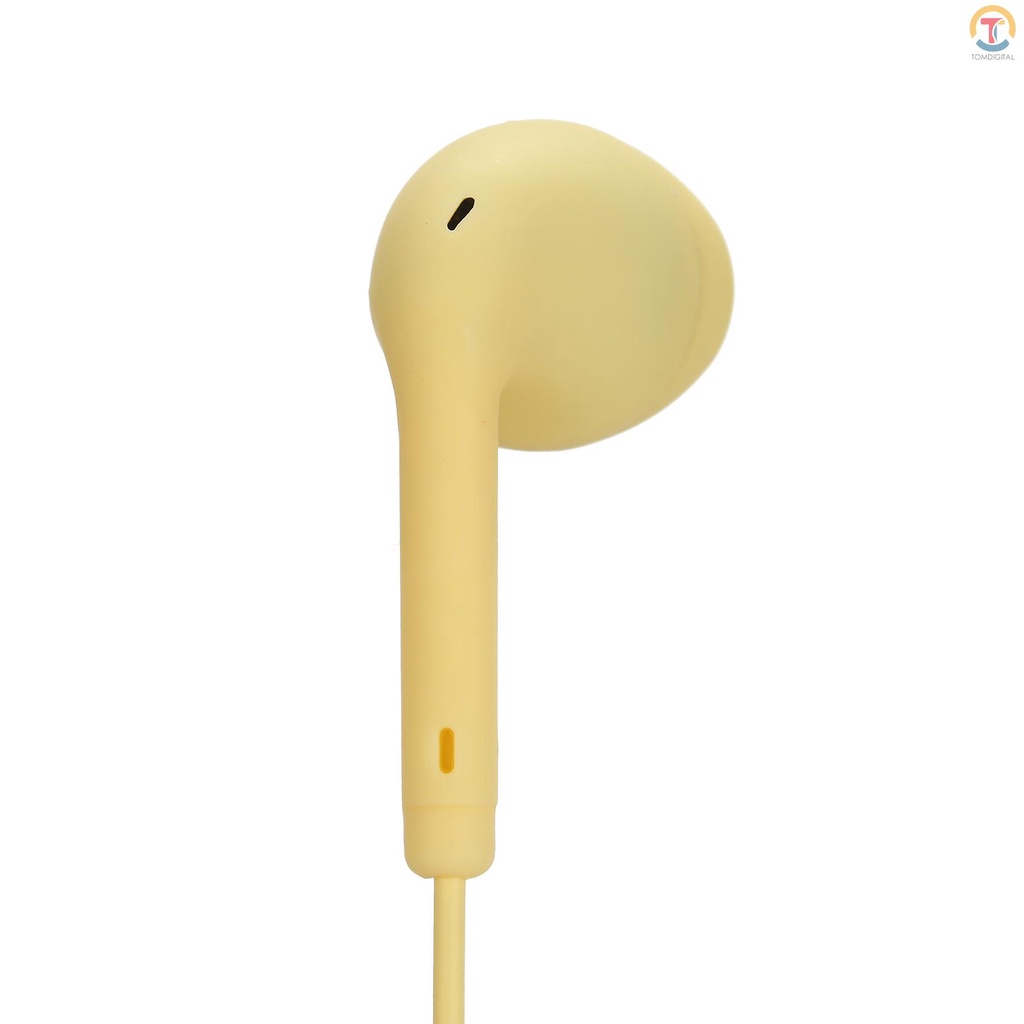 U19 3.5mm Wired Headphones In-Ear Headset Macaron Color Music Earphone Smart Phone Earbuds In-line Control with Microphone