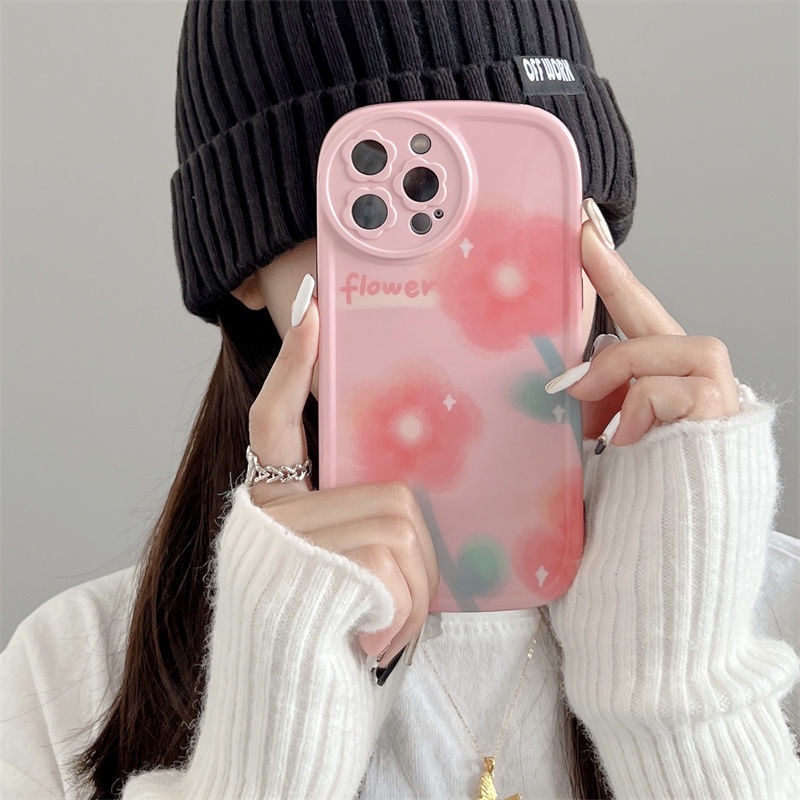 Ốp Điện Thoại Họa Tiết Hoa Tulip Dễ Thương Dành Cho IPhone 12 13 11 Pro Max X Xs Max Xr