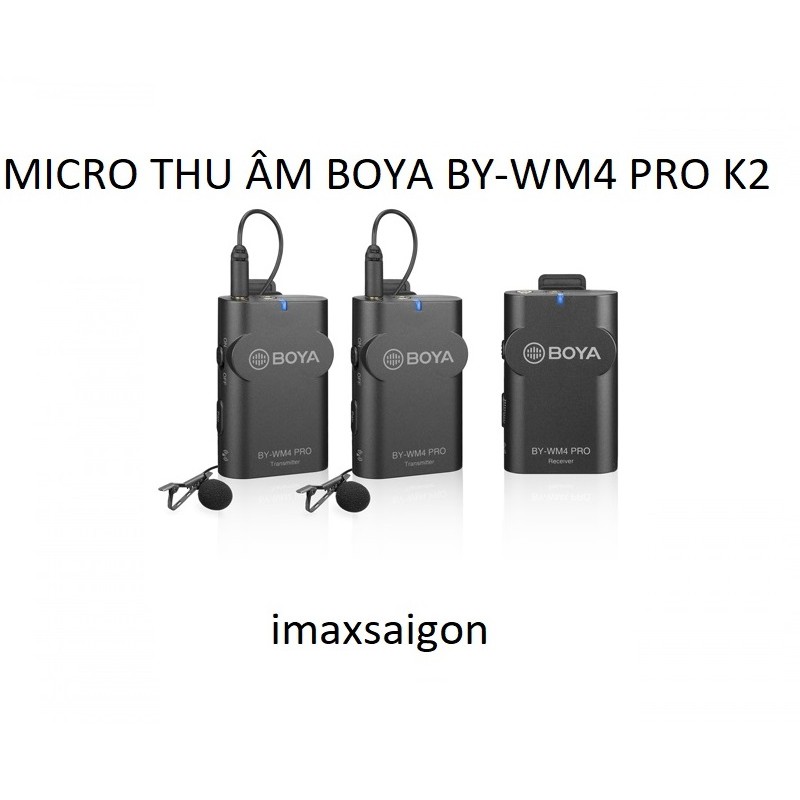 [Mã ELHACE giảm 4% đơn 300K] MICRO THU ÂM BOYA BY-WM4 PRO K2-HÀNG CHÍNH HÃNG