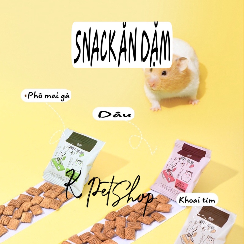 Snack Yee Thức Ăn Dặm - Ăn Vặt Hamster  Đồ Ăn Dặm Snack Lõi Sốt Trái Cây Gà Yee Hamster, Nhím , Sóc ...