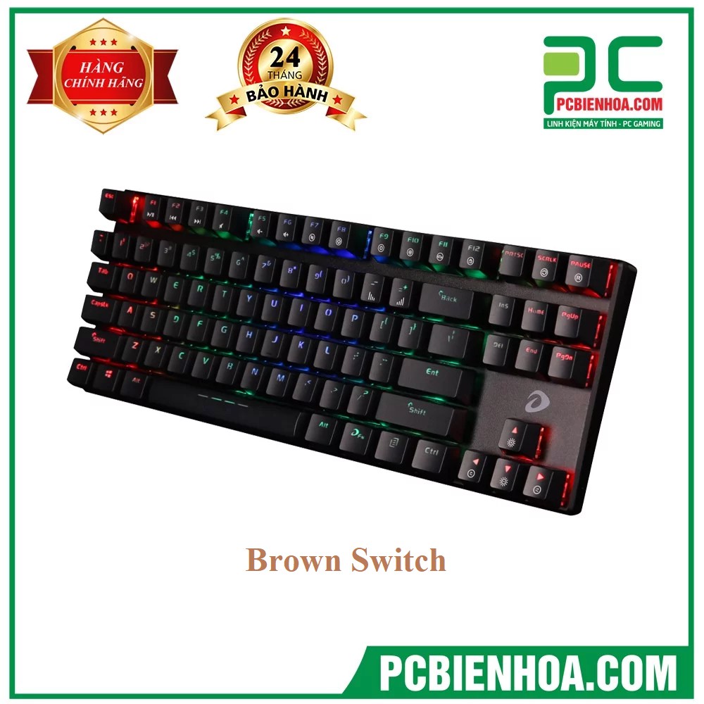 [Mã 267ELSALE hoàn 7% đơn 300K] Bàn phím cơ DareU EK880 RGB Blue switch