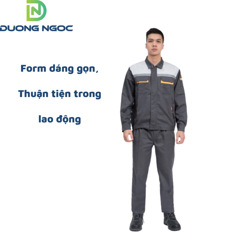 [Vi Deo Quay Thật]Quần Áo Bảo Hộ Lao Động Vải PangRim Hàn Quốc+Đồng Phục Dành Cho Kỹ Sư, Kỹ Thuật-PR04