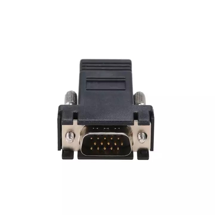 [Loại 1] 2 Đầu chuyển đổi VGA sang cáp mạng RJ45 CAT5 CAT6-30M