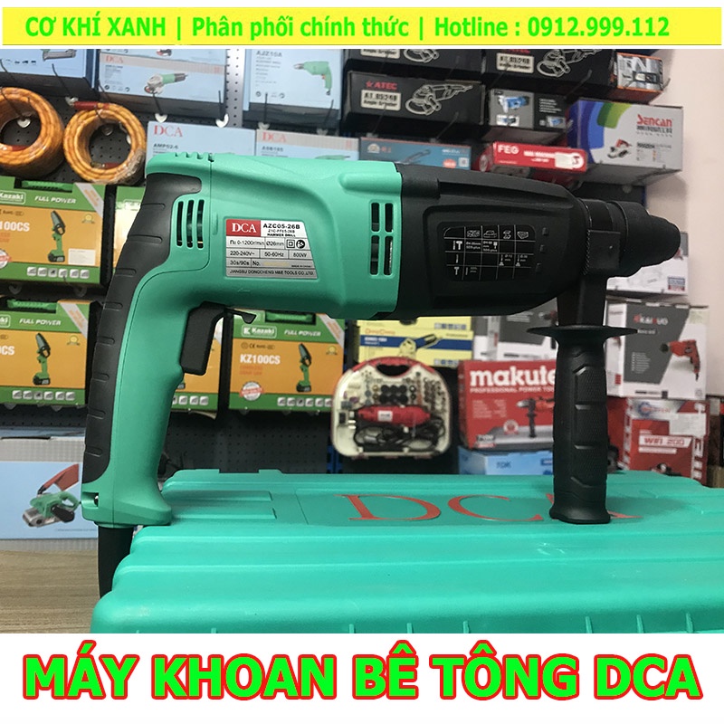 Máy khoan 3 chức năng chính hãng DCA, máy khoan bê tông AZC05 -26B