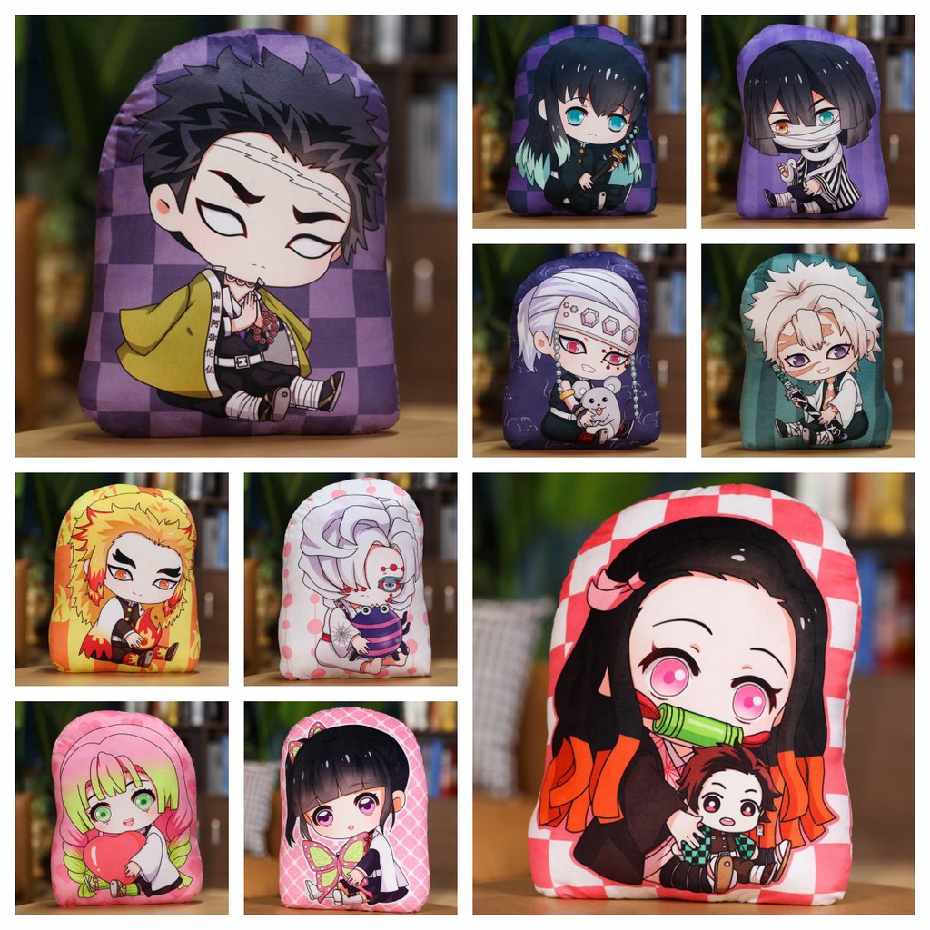 Gối Nhồi Bông Nhiều Kiểu Dáng Phong Cách Anime Demon Slayer Kimetsu No Yaiba