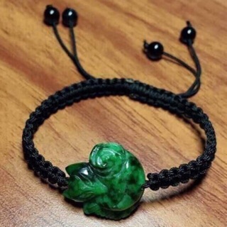 Hồ Ly xanh sơn thuỷ tết dây handmade