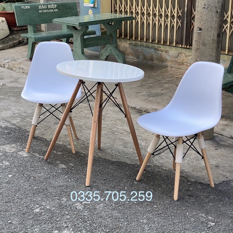 Ghế Làm Việc EAMES Chân Gỗ SỒI Dành Cho Phòng ĂN,Phòng KHÁCH,Cafe,Văn Phòng,Học tập