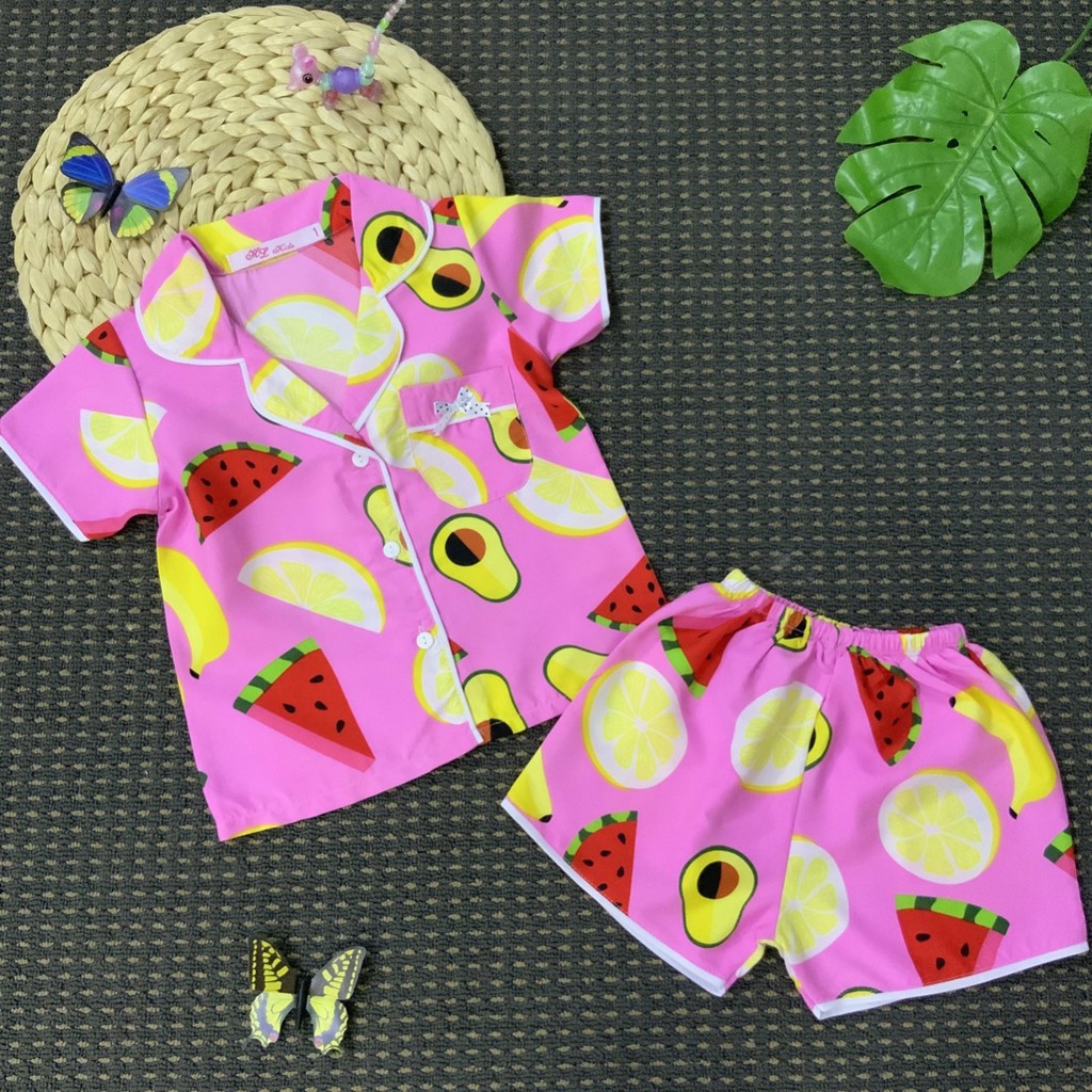 [Nhập SPE2545 hoàn 10K xu cho đơn 50K] BỘ ĐỒ PIJAMA MẶC NHÀ KATE THÁI LOẠI 1 MÁT MỊN CHO BÉ GÁI/ BÉ TRAI 10-28Kg
