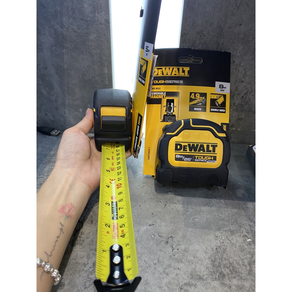 THƯỚC CUỘN THÉP 2 MẶT 5M DEWALT DWHT36915