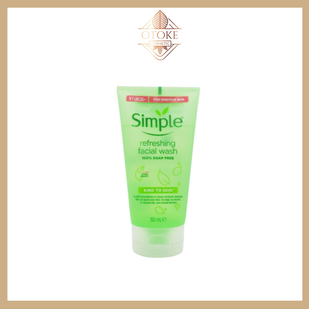 Sữa Rửa Mặt Simple Kind To Skin Refreshing Facial Wash Gel 150ml