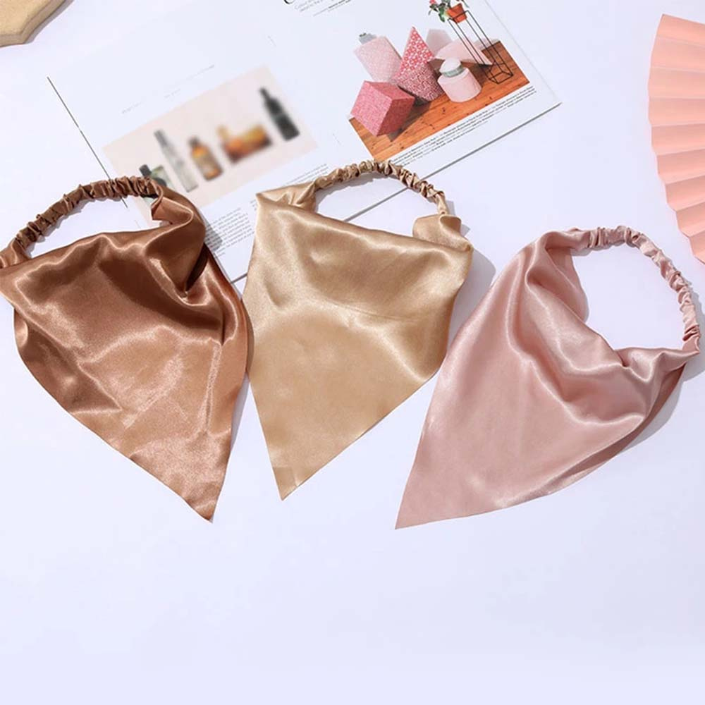 Khăn rằn quấn đầu khăn quàn cồ cột tóc hình tam giác mượt đàn hồi nhiều màu thanh lịch dành cho nữ
