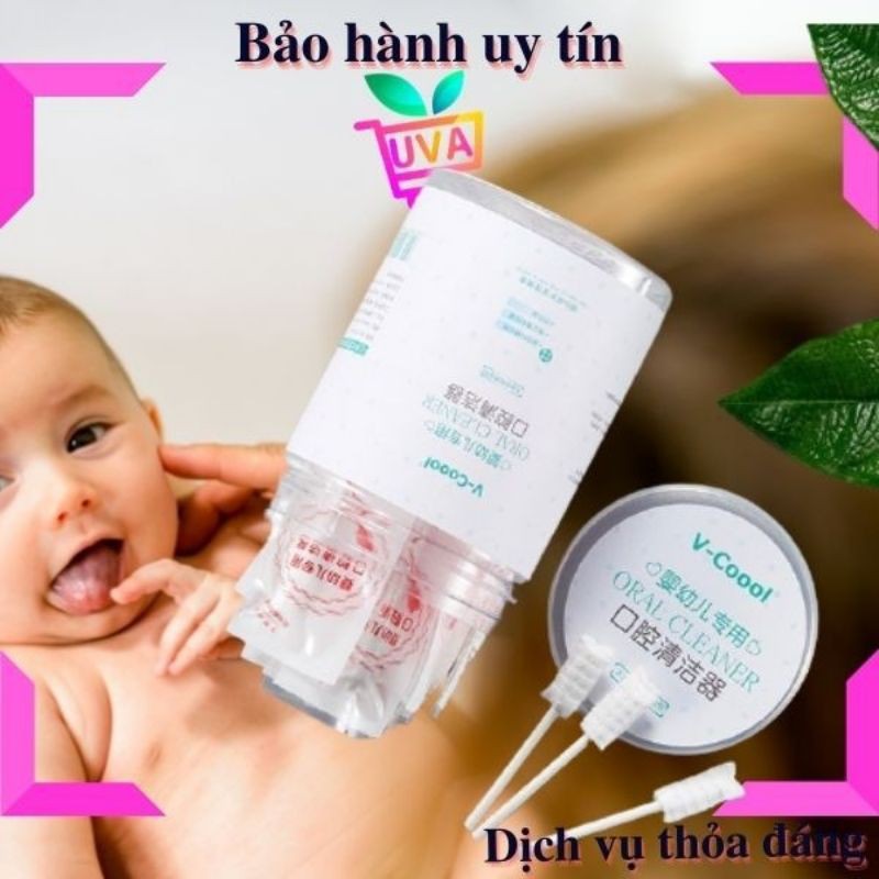 Que rơ lưỡi Vcool vệ sinh an toàn cho bé hộp 30 que