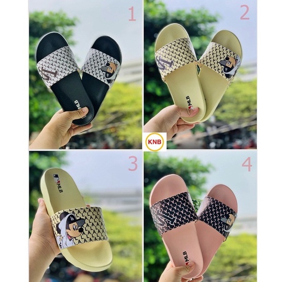 ♥️ Freeship+Ảnh Thật ♥️ Dép 𝐌𝐋𝐁 quai ngang nam nữ, dép mlb quai ngang thể thao in 𝐌𝐢𝐜𝐤𝐞𝐲
