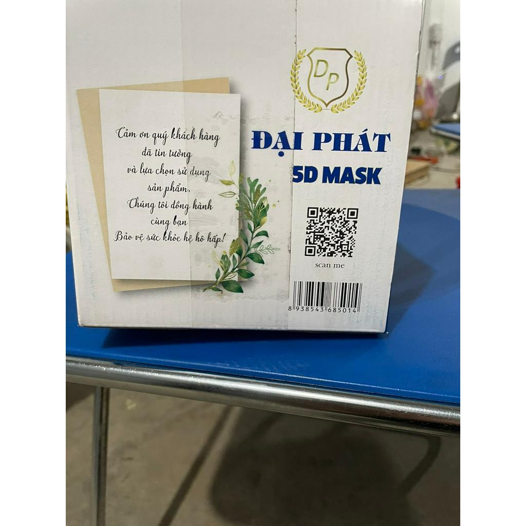 Khẩu trang 5D DP Mask 3 lớp kháng khuẩn hàng chính hãg công ty - BACHHOAHOAHONG