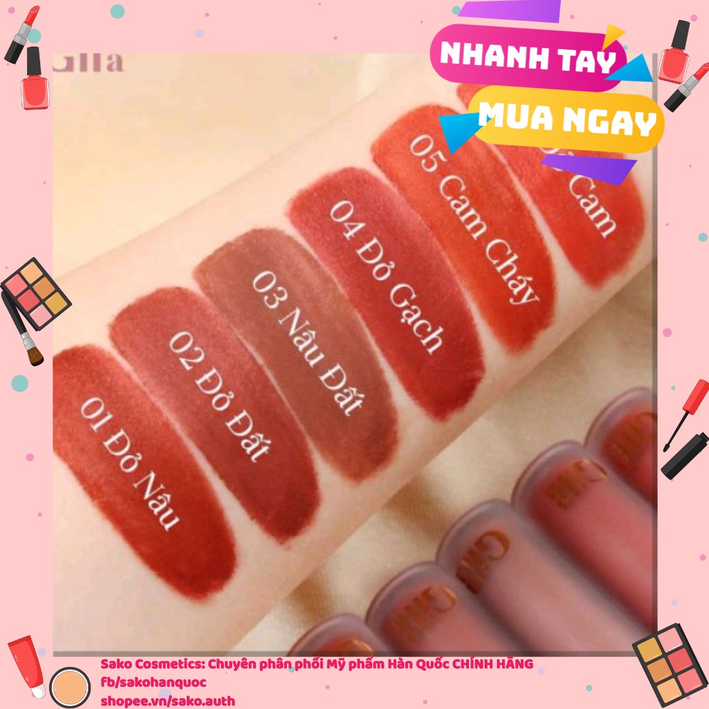 Son kem lì Gilaa Long Wear Lip Cream | WebRaoVat - webraovat.net.vn