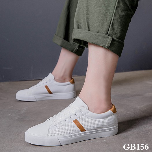 Giày nam đẹp kiểu dáng sneaker cổ thấp đi mùa hè thoáng mát GB156 | BigBuy360 - bigbuy360.vn