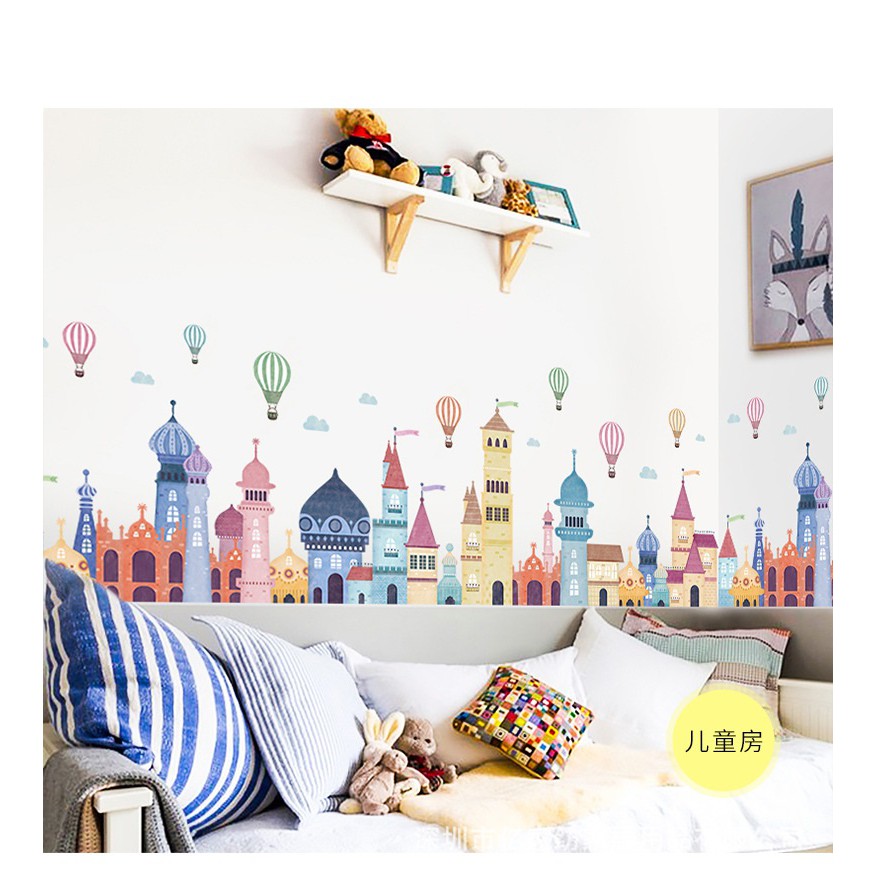 Decal Dán Tường NineWall Wake Up Coffee DC003