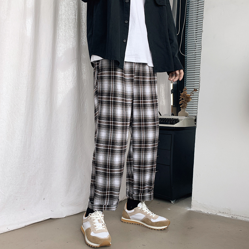 Fashion street style plaid pants for men | BigBuy360 - bigbuy360.vn