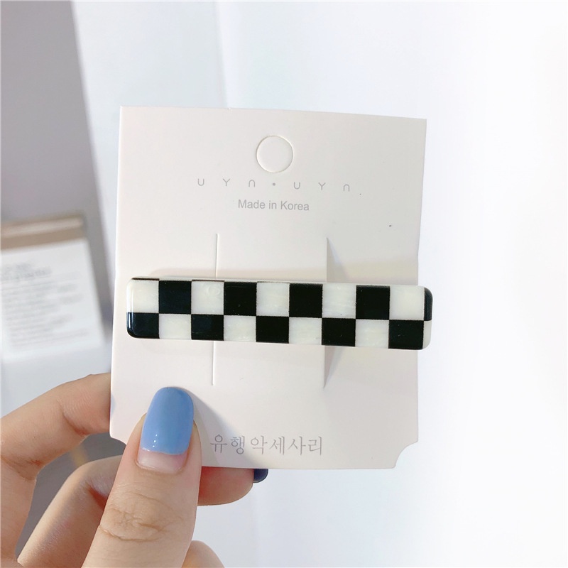 Kẹp Tóc Mái Mỏ Vịt Bằng Acrylic Đơn Giản Cổ Điển Dành Cho Nữ