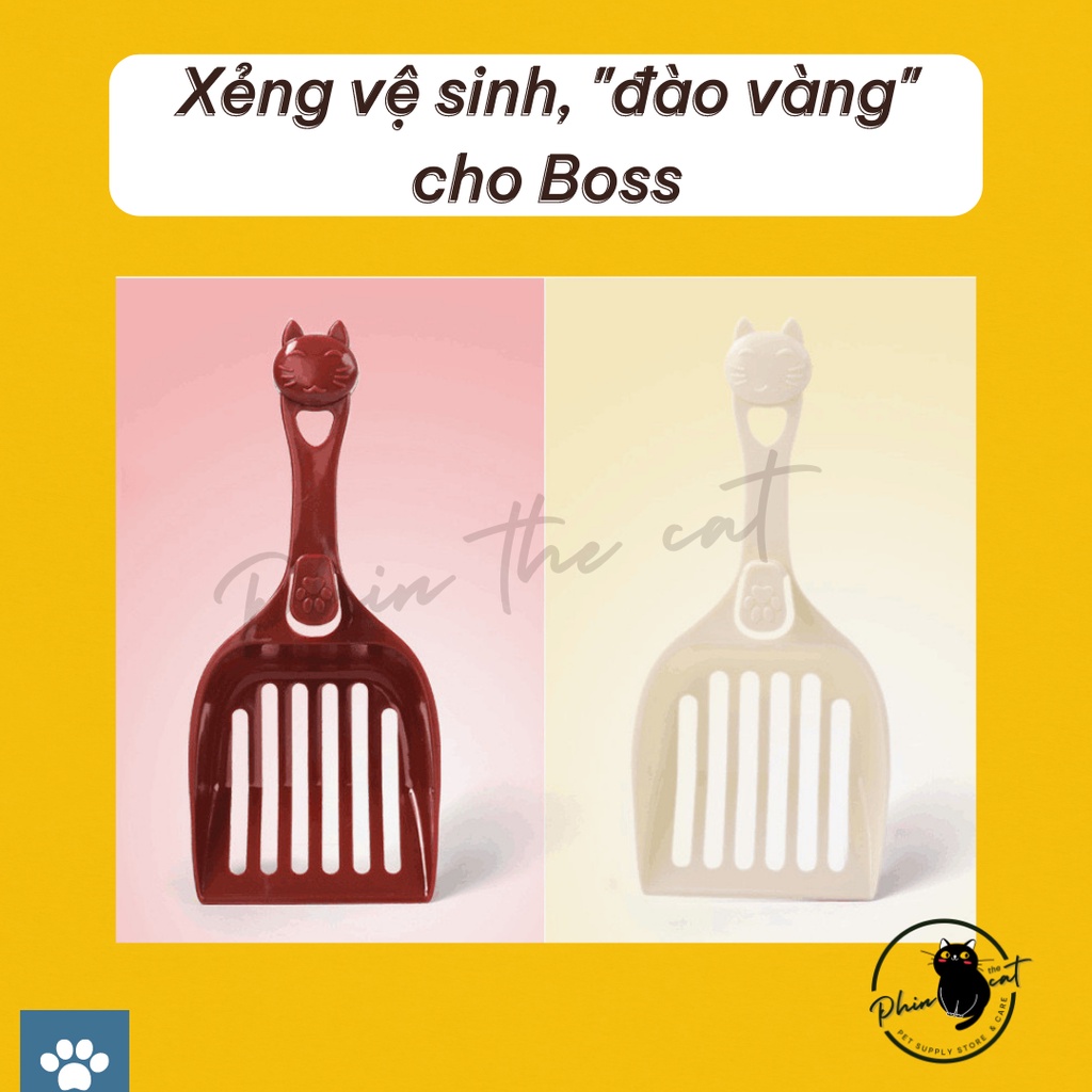 [Ảnh thật] Xẻng xúc cát vệ sinh cho mèo - Bền, đẹp, tiện lợi | phinthecat