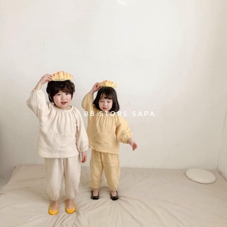 Sét bộ đũi xốp thu đông bé trai gái