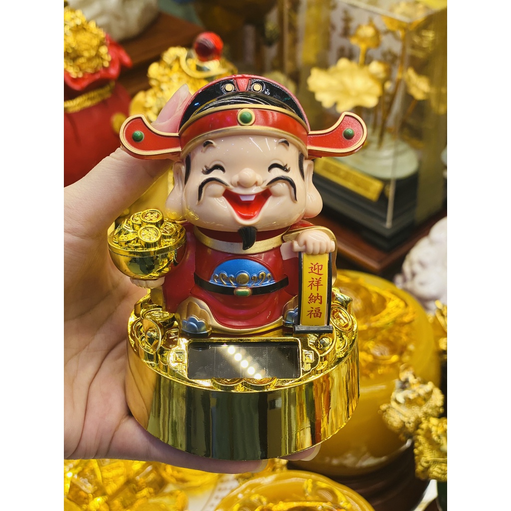 Thần Tài Năng Lượng và Chú tiểu Gật Đầu để bàn làm việc /oto