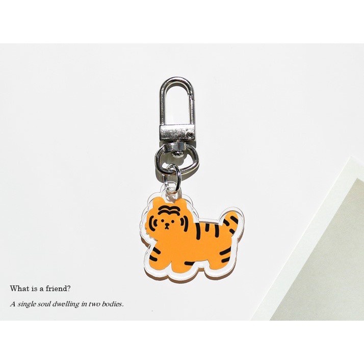 Korea Compatible for AirpodsCase momocase cute earphone Case with keyrings