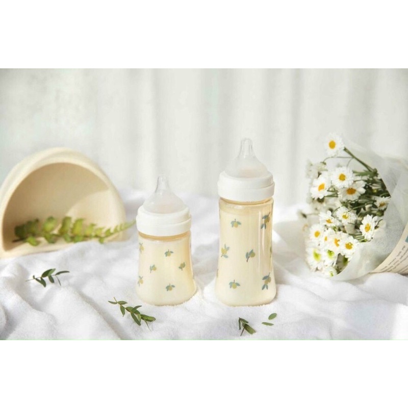 [Chọn núm] Bình sữa Grosmimi Hàn Quốc hoạ tiết Oliu 200ml 300ml  Bình sữa Olive chính hãng tại Hà Nội